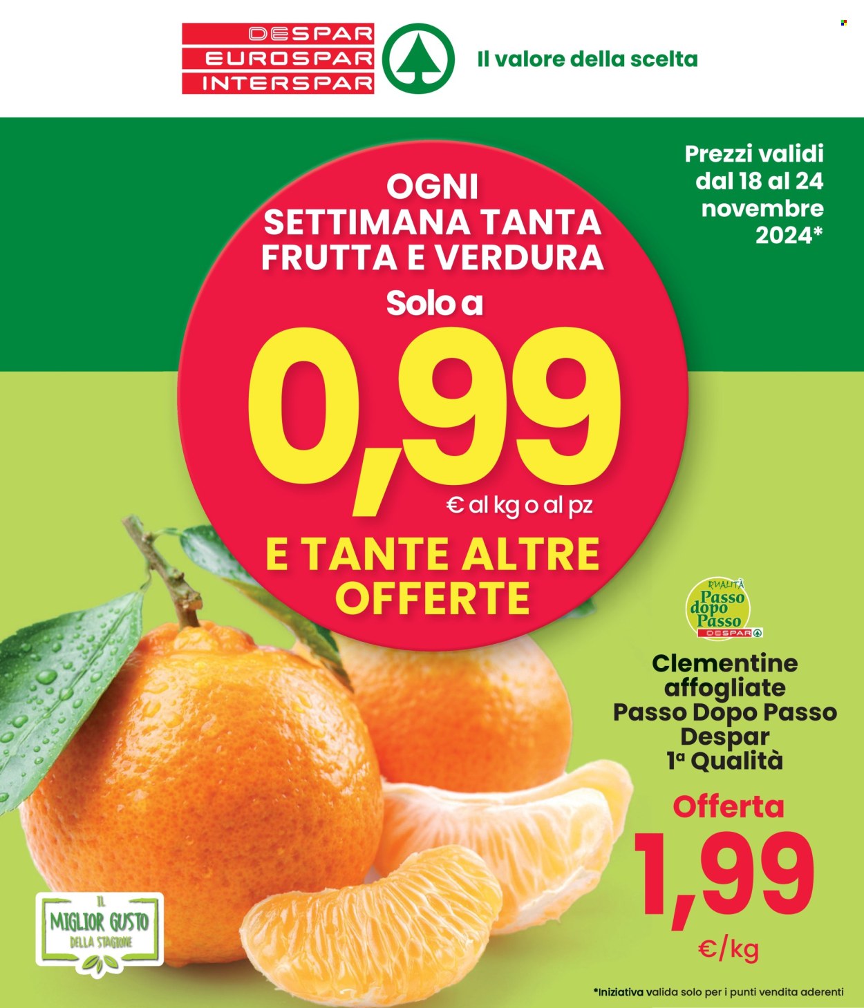 Volantino Despar - 18/11/2024 - 24/11/2024. Pagina 1