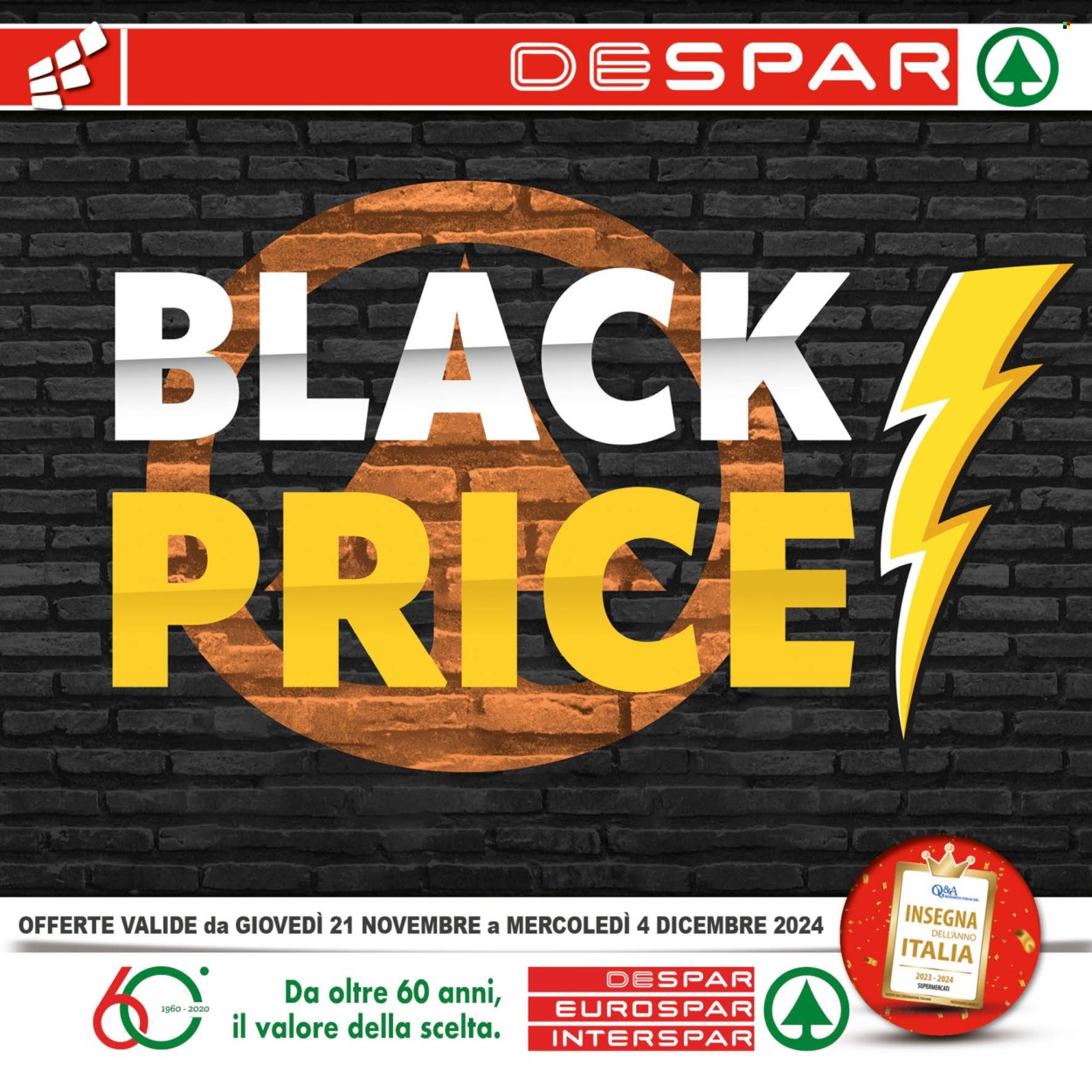 Volantino Despar - 21/11/2024 - 4/12/2024. Pagina 1