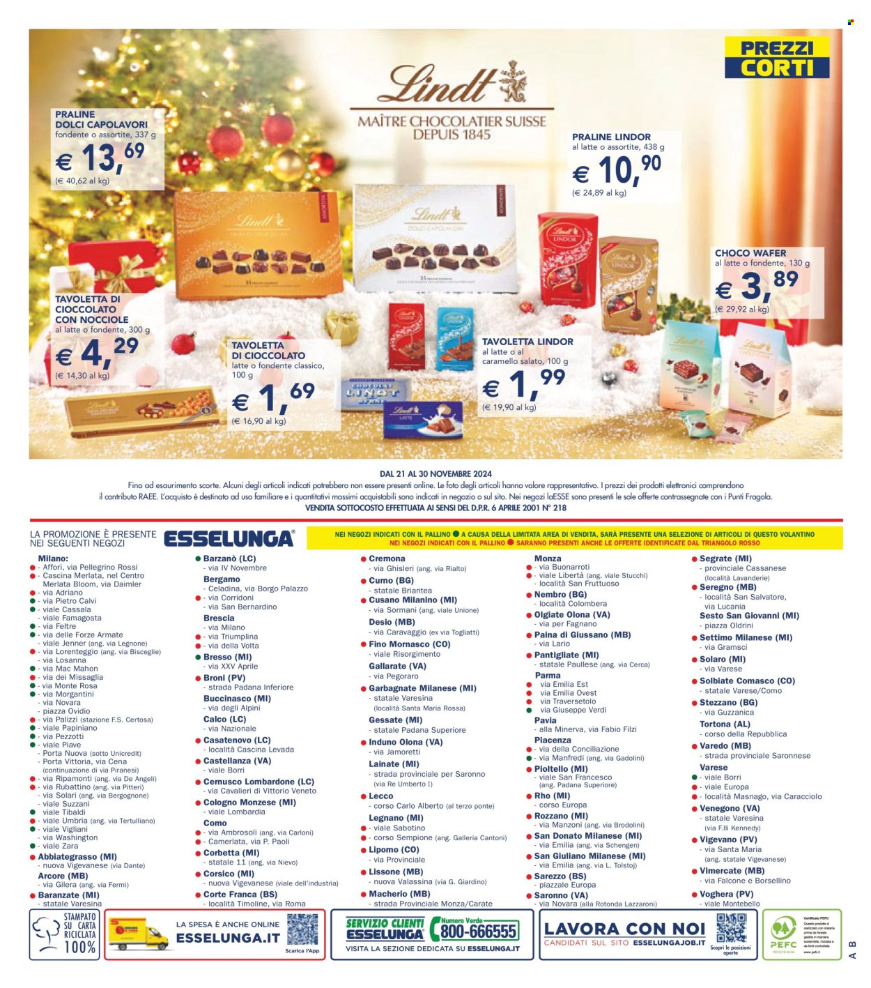 Volantino Esselunga - 21/11/2024 - 30/11/2024. Pagina 22