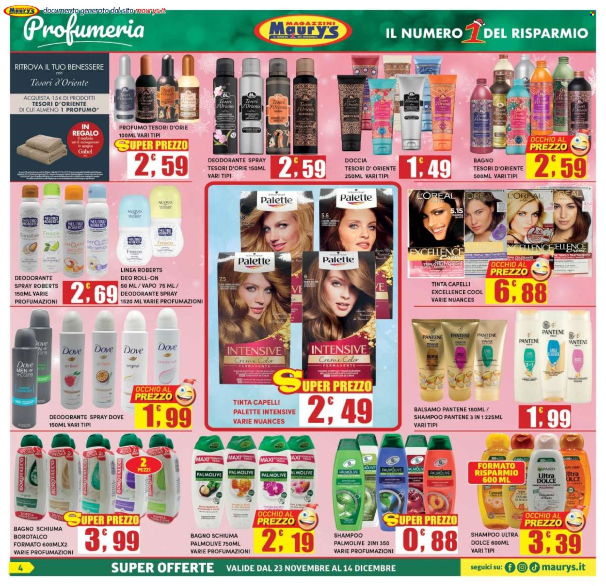 Leták Maury's - 23.11.2024 - 14.12.2024. Strana 4