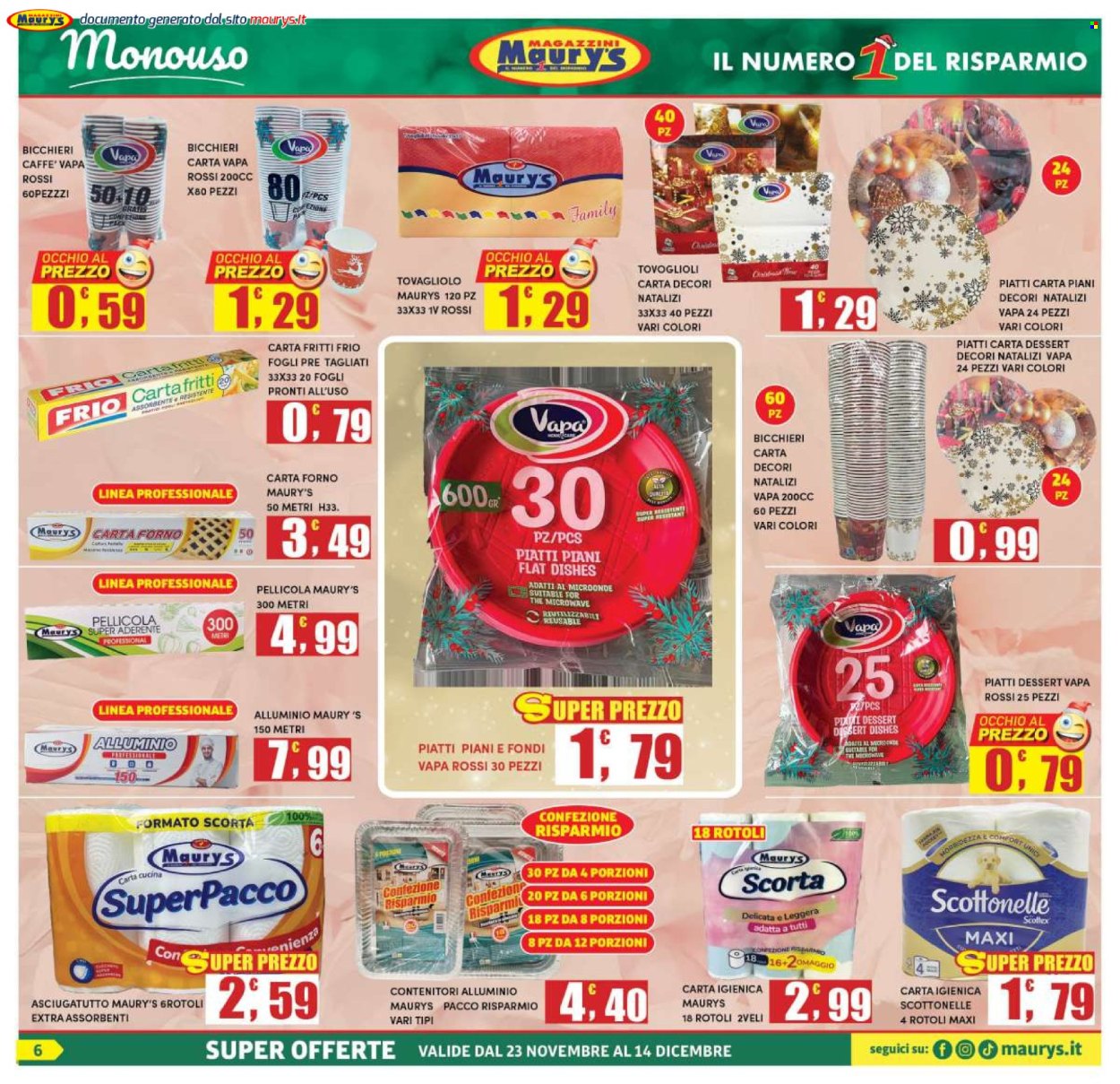 Leták Maury's - 23.11.2024 - 14.12.2024. Strana 6