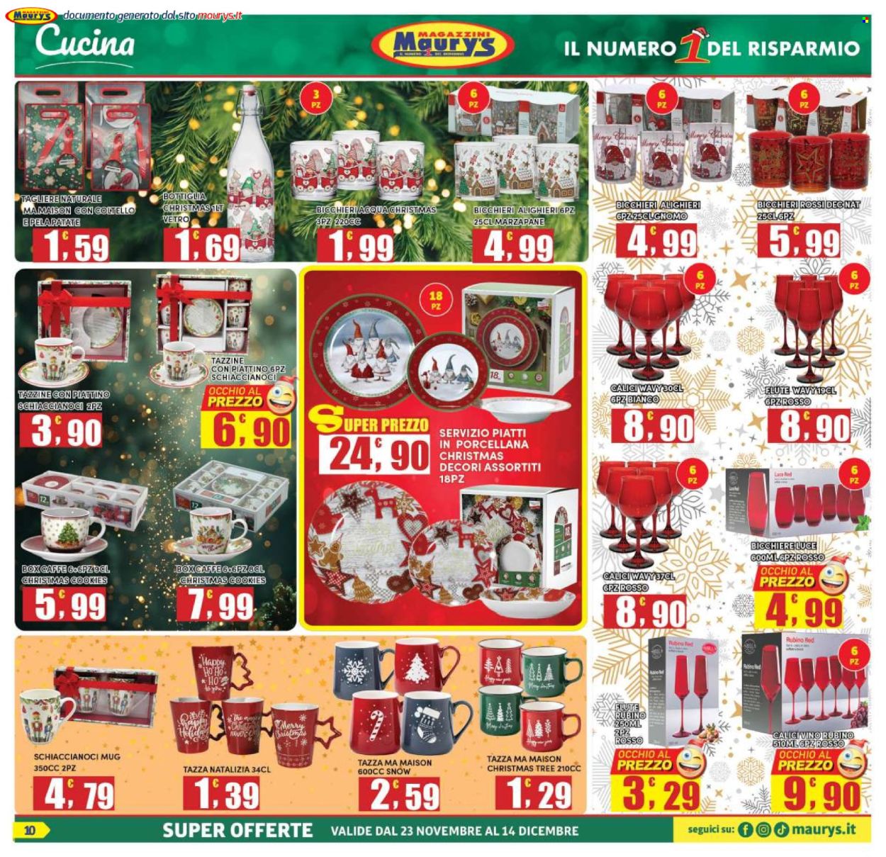 Volantino Maury's - 23/11/2024 - 14/12/2024. Pagina 10