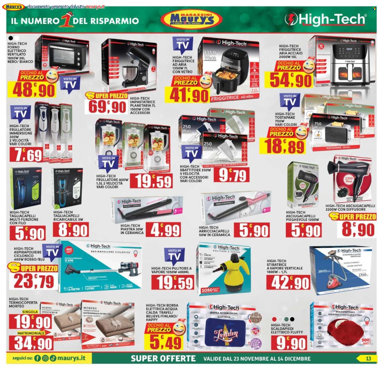 Volantino Maury's - 23/11/2024 - 14/12/2024. Pagina 13