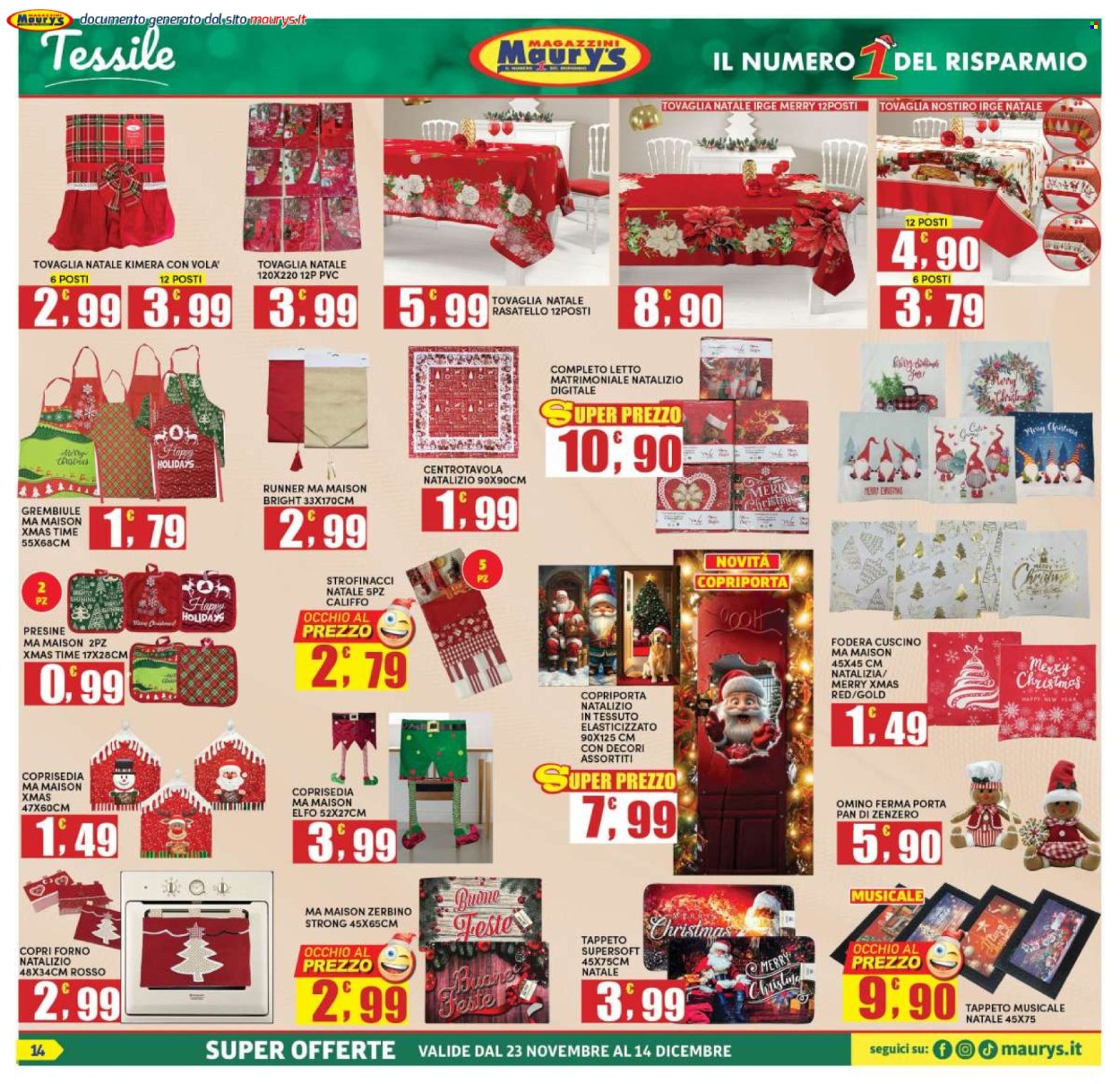 Leták Maury's - 23.11.2024 - 14.12.2024. Strana 14