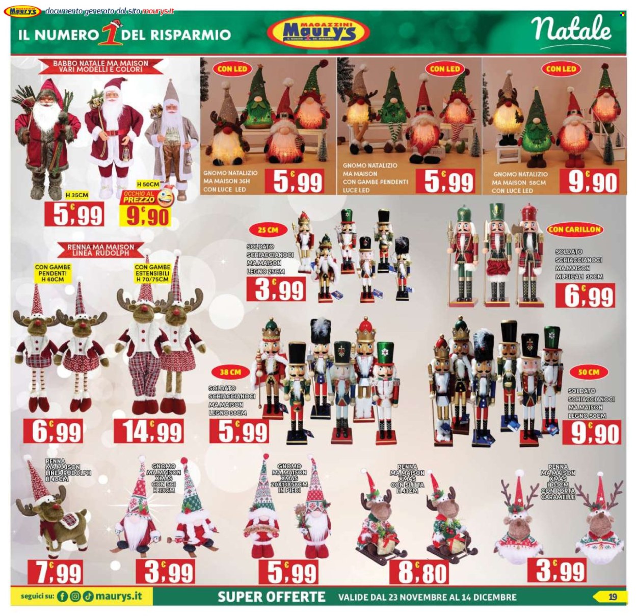 Volantino Maury's - 23/11/2024 - 14/12/2024. Pagina 19