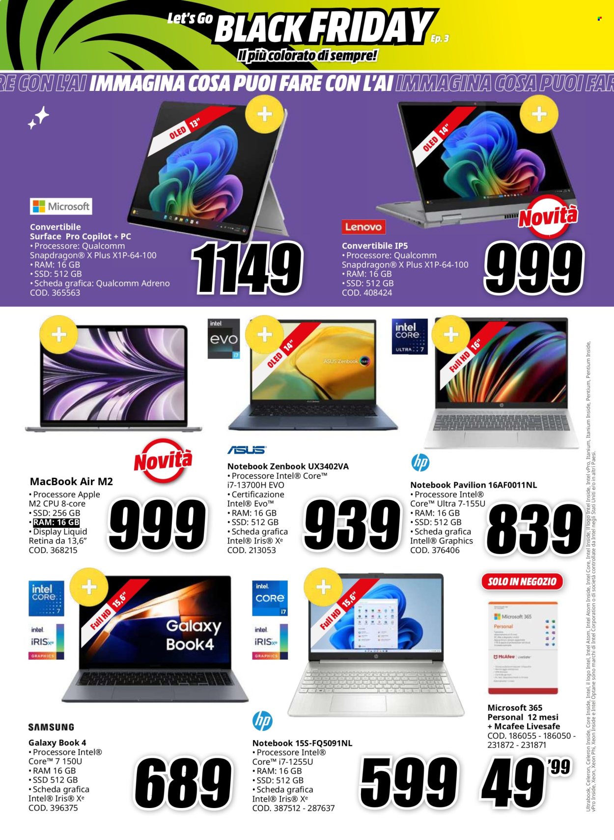 Volantino MediaWorld - 21/11/2024 - 2/12/2024. Pagina 8