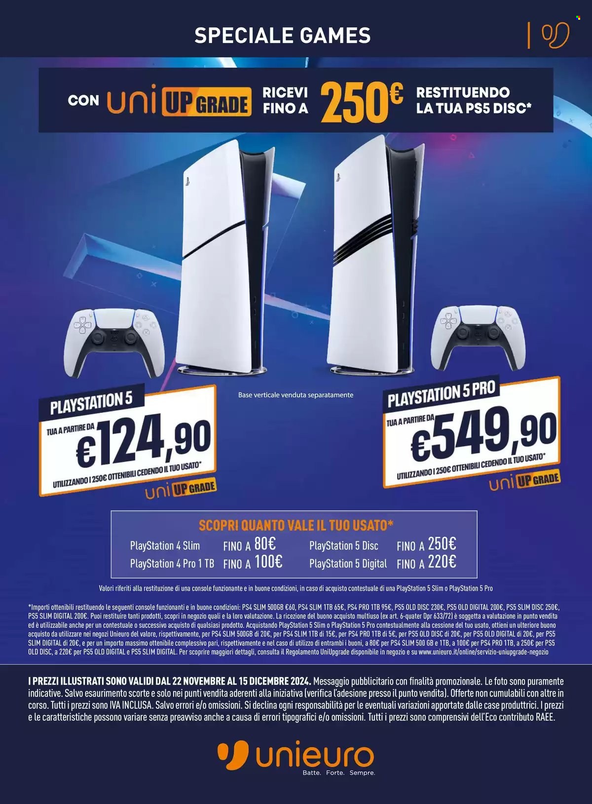 Volantino Unieuro - 22/11/2024 - 15/12/2024. Pagina 15