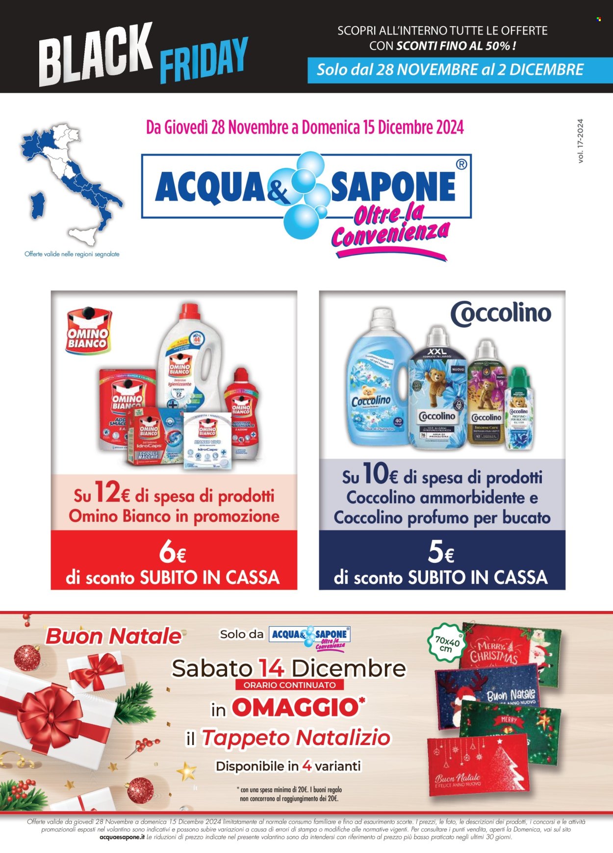 Volantino Acqua & Sapone - 28/11/2024 - 15/12/2024. Pagina 1