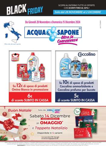 Volantino Acqua & Sapone - 28/11/2024 - 15/12/2024.