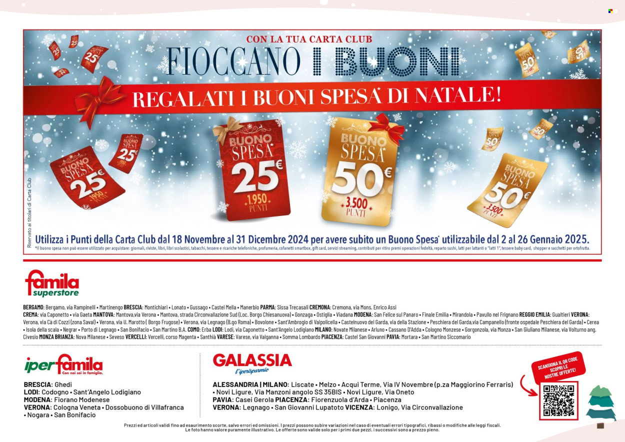 Volantino Famila - 25/11/2024 - 31/12/2024. Pagina 32