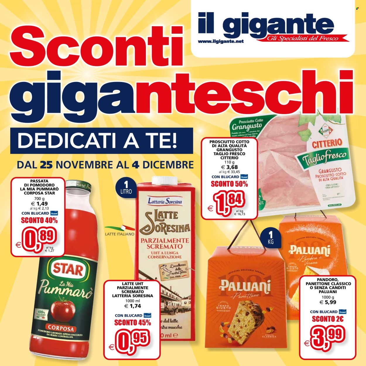 Leták Il Gigante - 25.11.2024 - 4.12.2024. Strana 1
