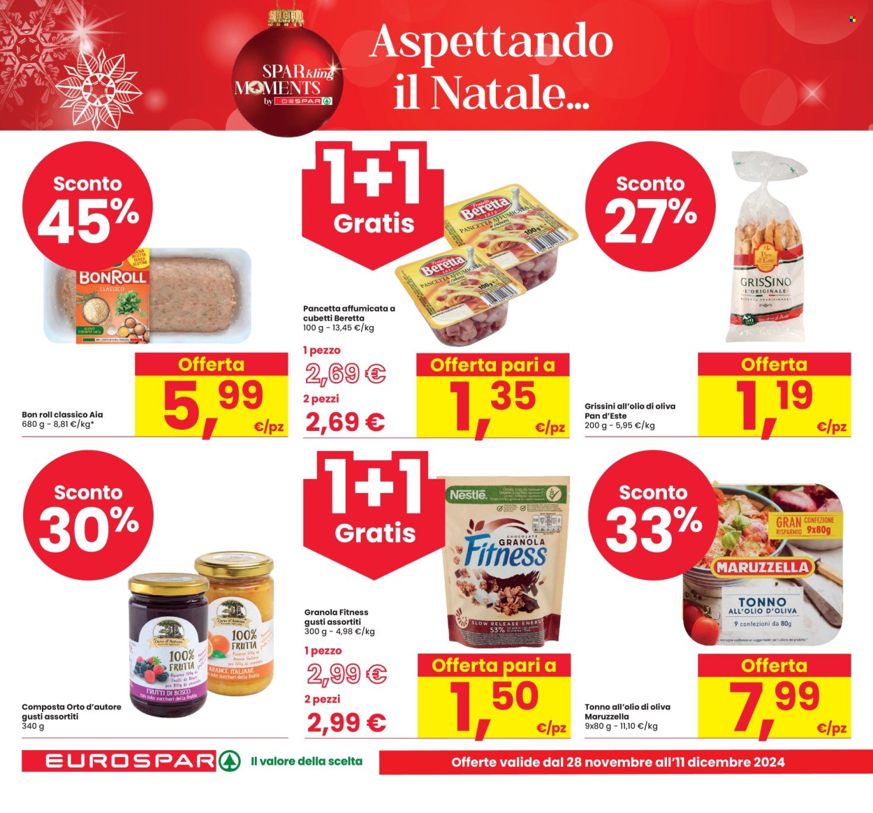 Volantino Eurospar - 28/11/2024 - 11/12/2024. Pagina 2