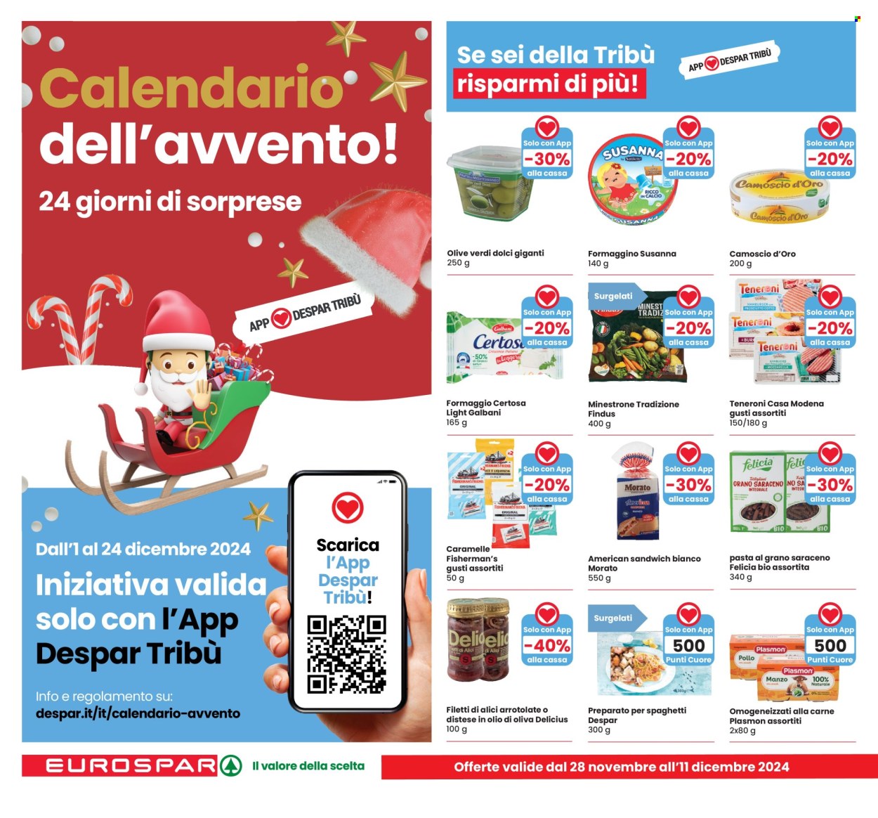 Volantino Eurospar - 28/11/2024 - 11/12/2024. Pagina 22