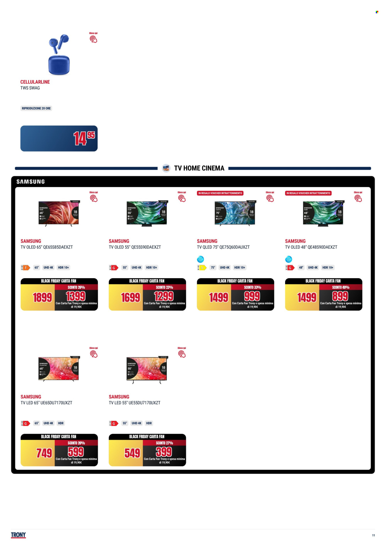 Volantino Trony - 26/11/2024 - 4/12/2024. Pagina 11