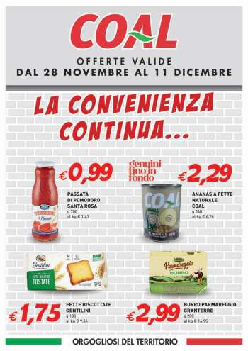 Volantino COAL - 28/11/2024 - 11/12/2024.
