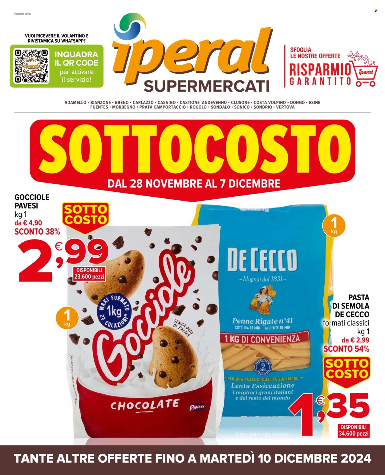 Leták Iperal - 28.11.2024 - 10.12.2024. Strana 1