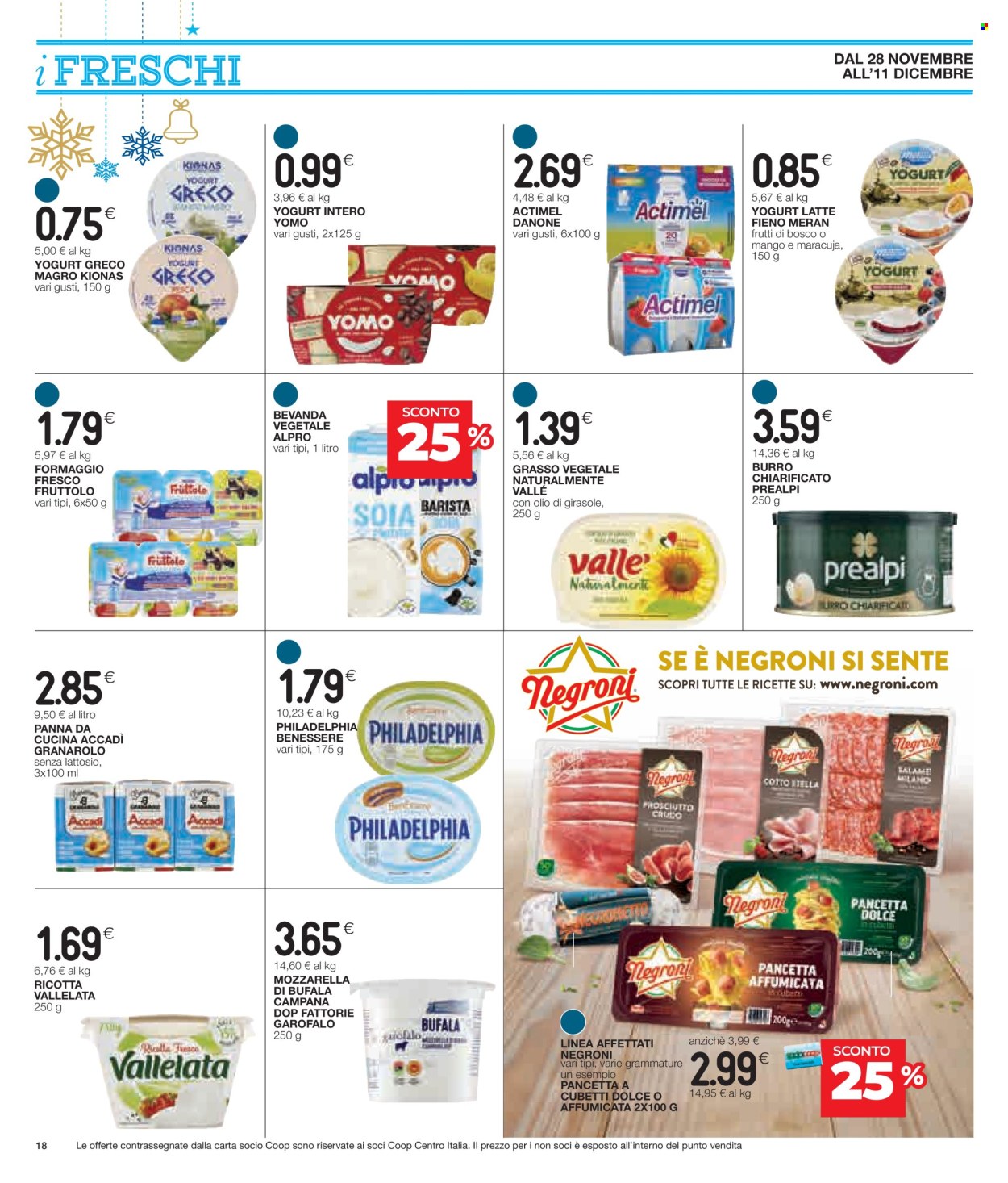 Leták Coop - 28.11.2024 - 11.12.2024. Strana 18
