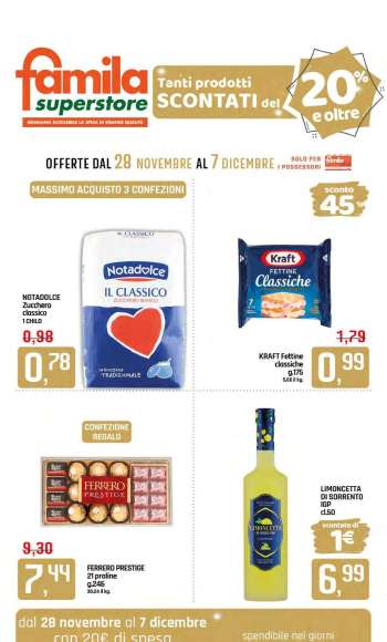 Volantino Famila - 28/11/2024 - 7/12/2024.