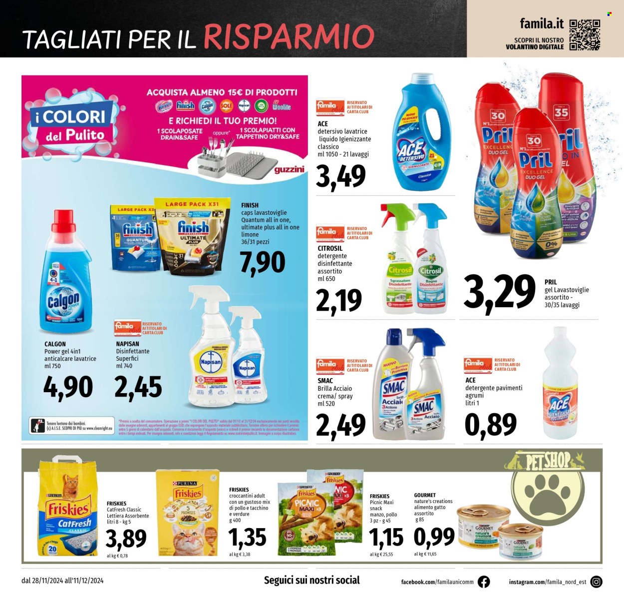 Volantino Famila - 28/11/2024 - 11/12/2024. Pagina 22