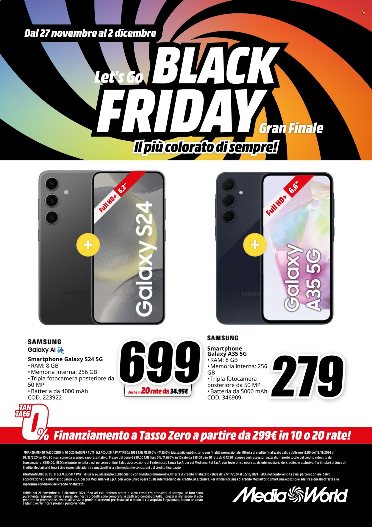 Leták MediaWorld - 27.11.2024 - 2.12.2024. Strana 1