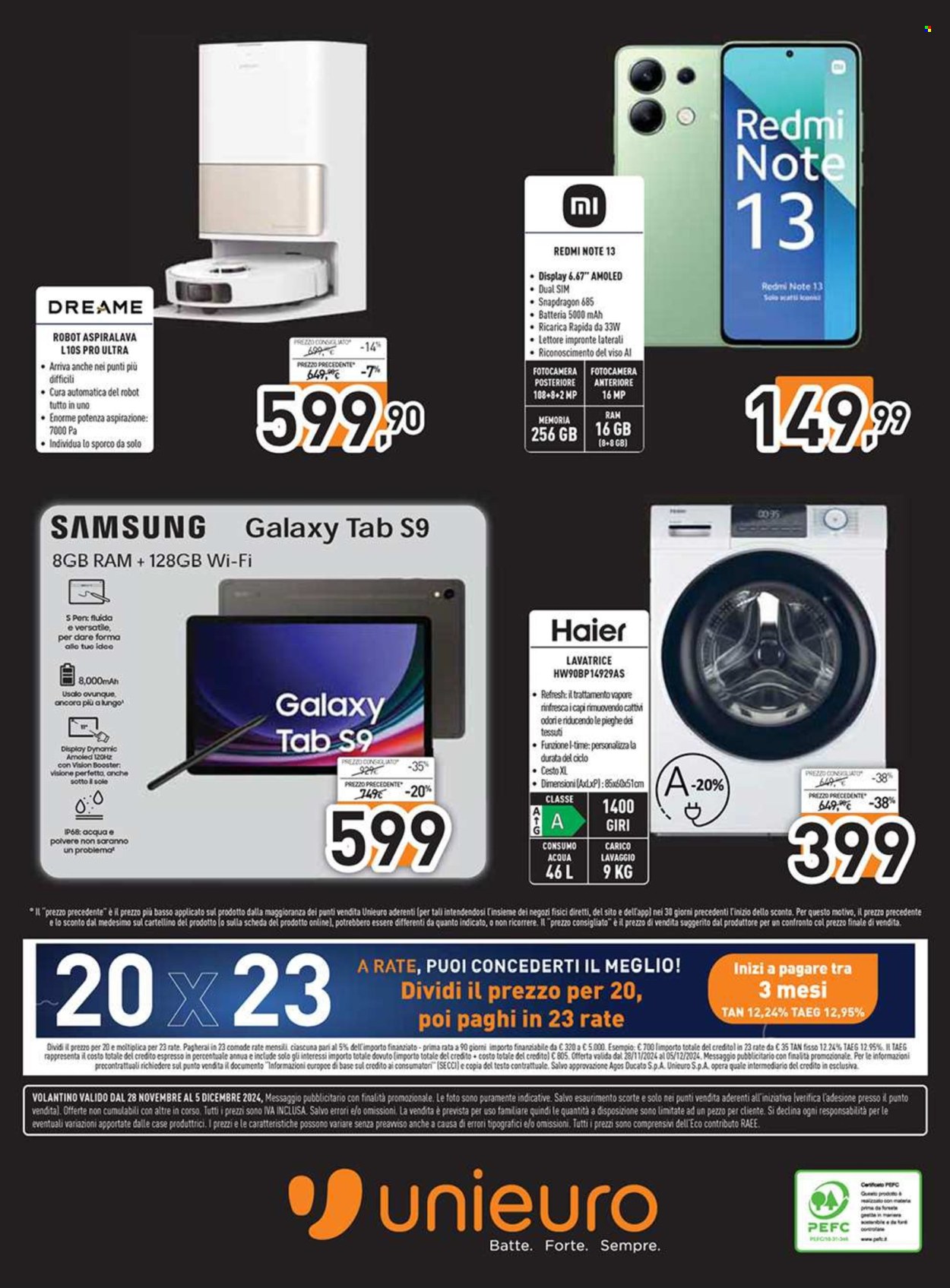 Volantino Unieuro - 28/11/2024 - 5/12/2024. Pagina 20