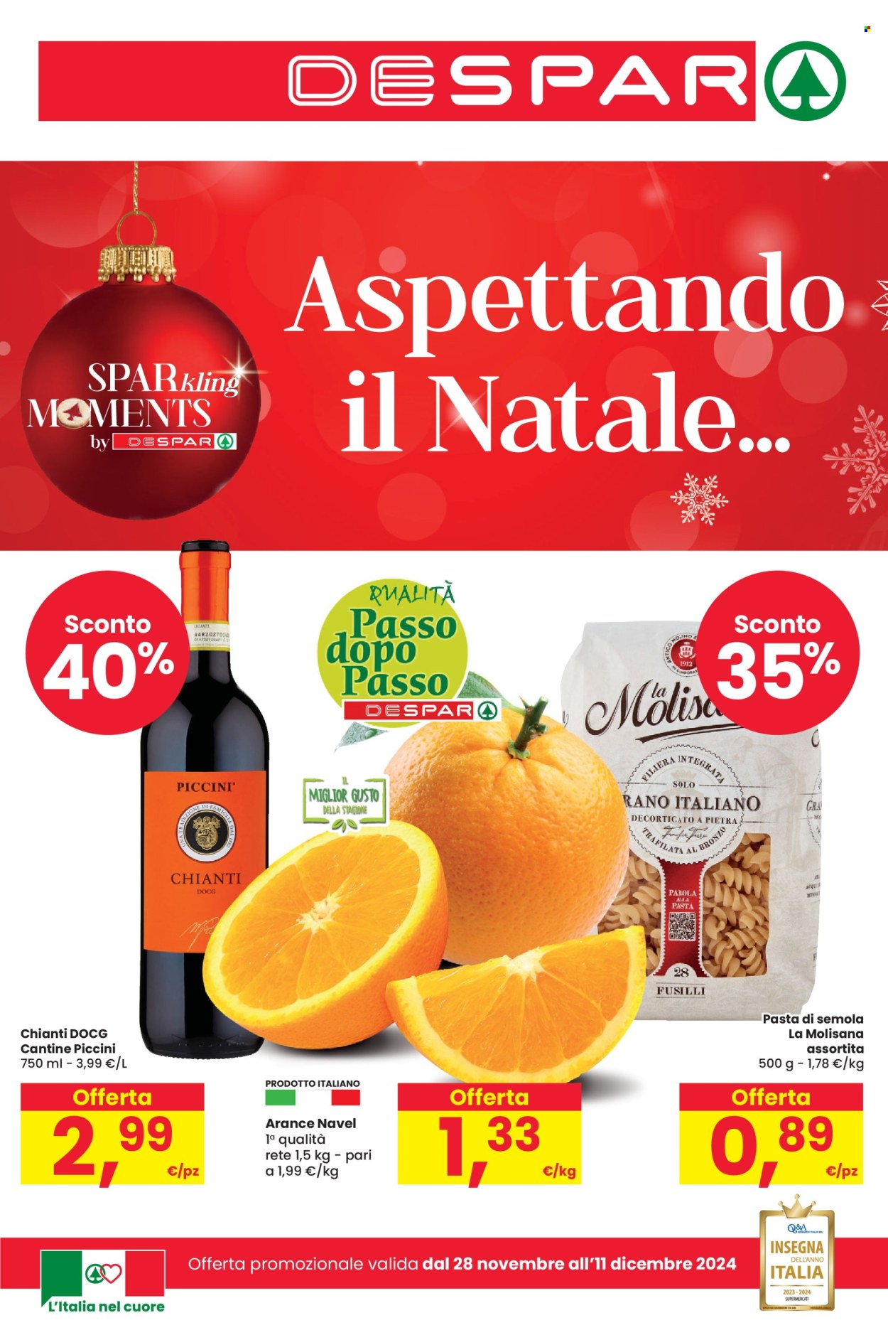 Volantino Despar - 28/11/2024 - 11/12/2024. Pagina 1