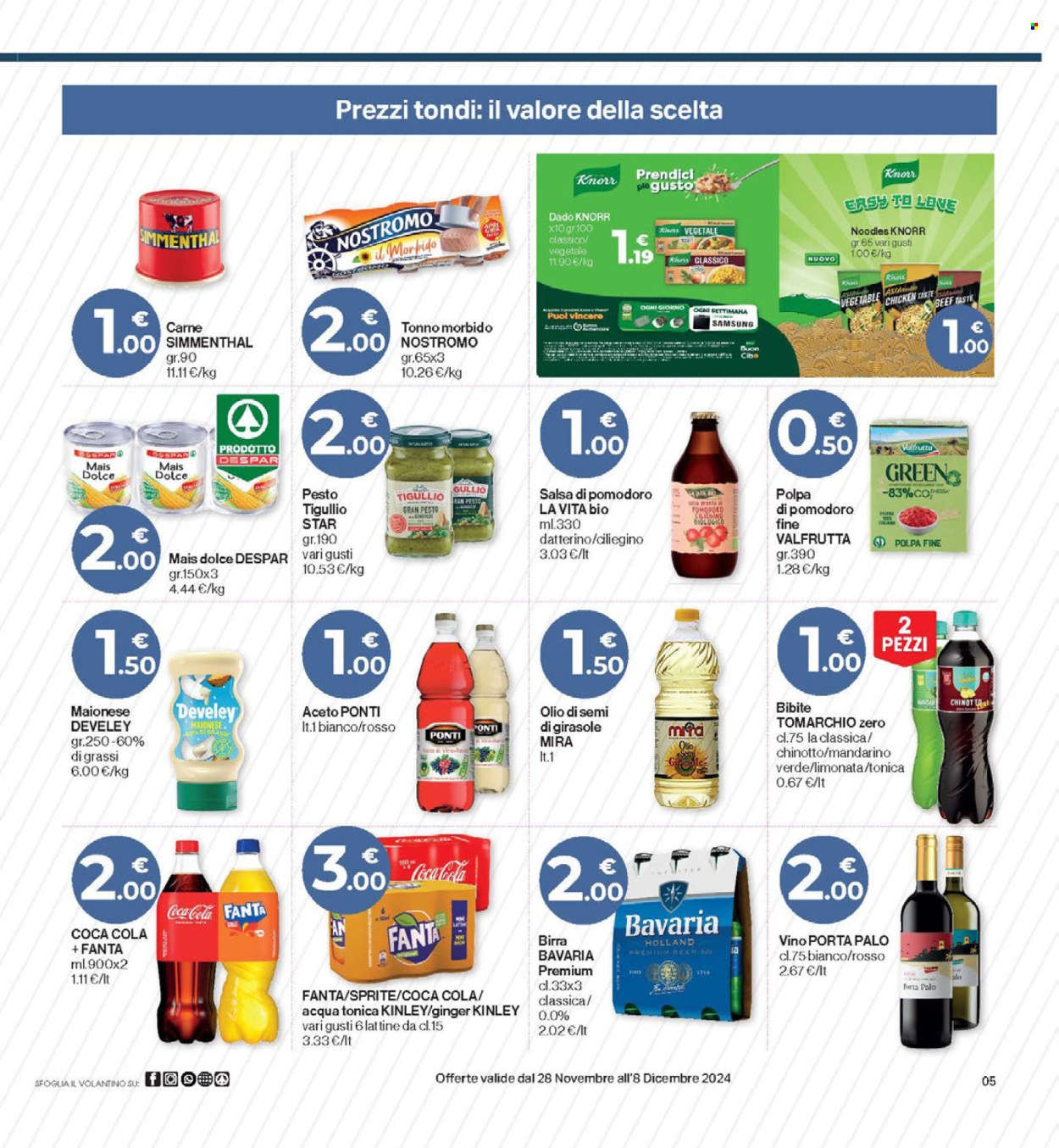Volantino Eurospar - 28/11/2024 - 8/12/2024. Pagina 5