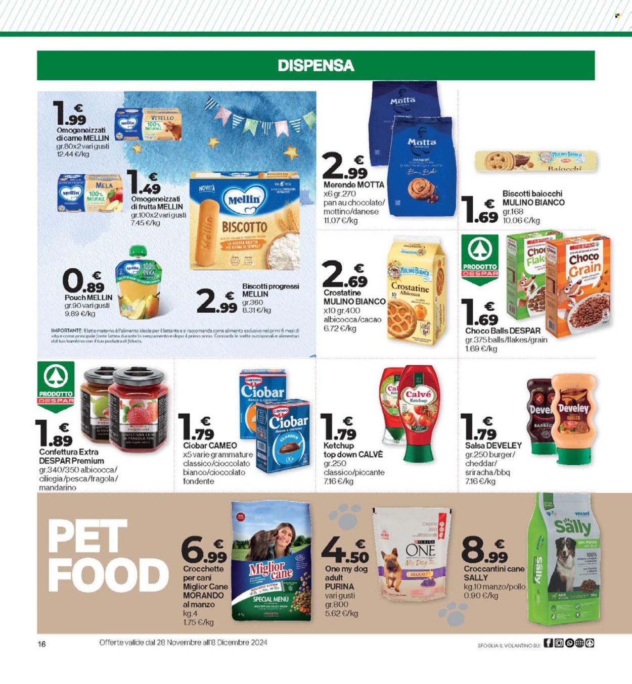 Volantino Eurospar - 28/11/2024 - 8/12/2024. Pagina 16