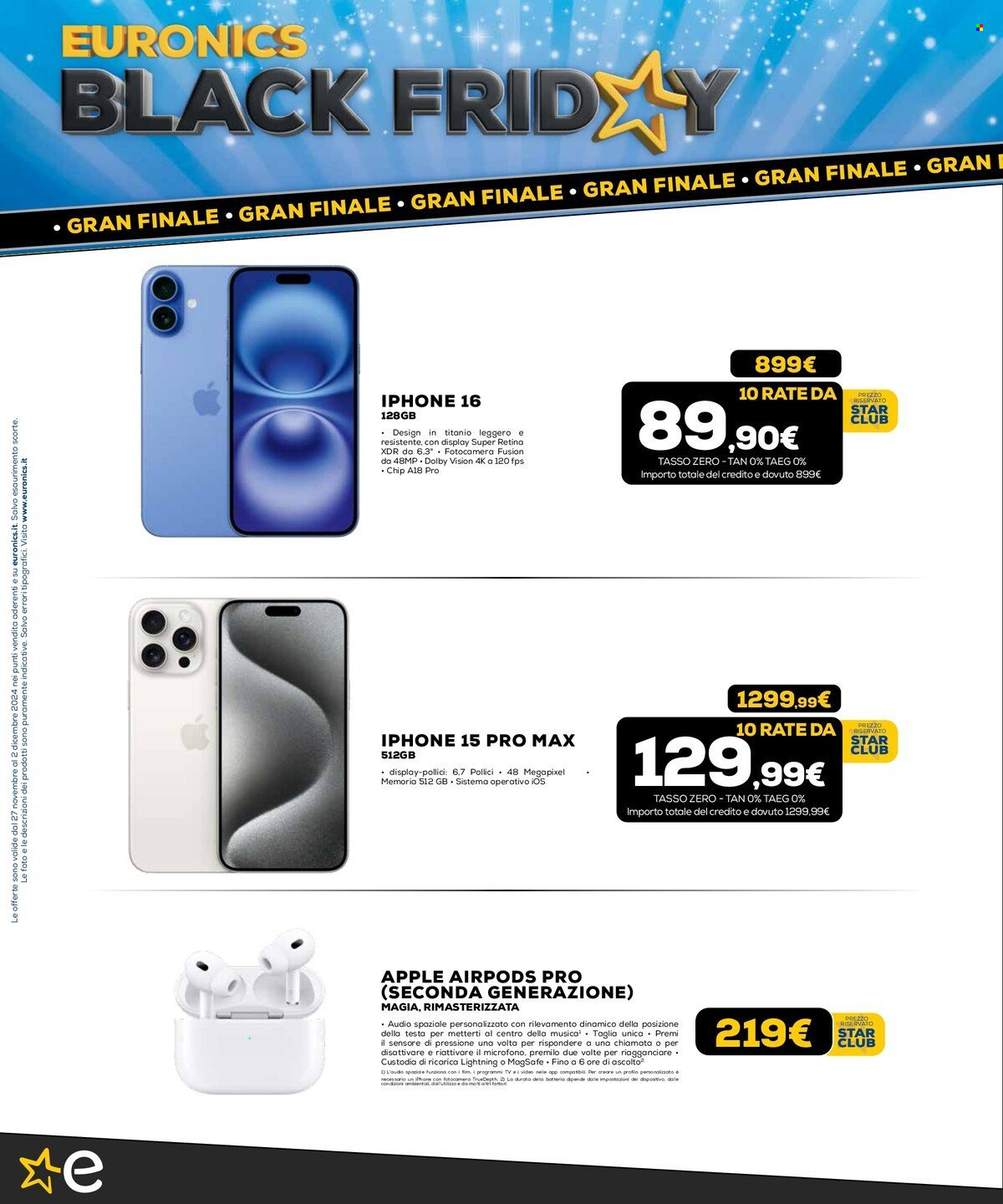 Volantino Euronics - 27/11/2024 - 2/12/2024. Pagina 2