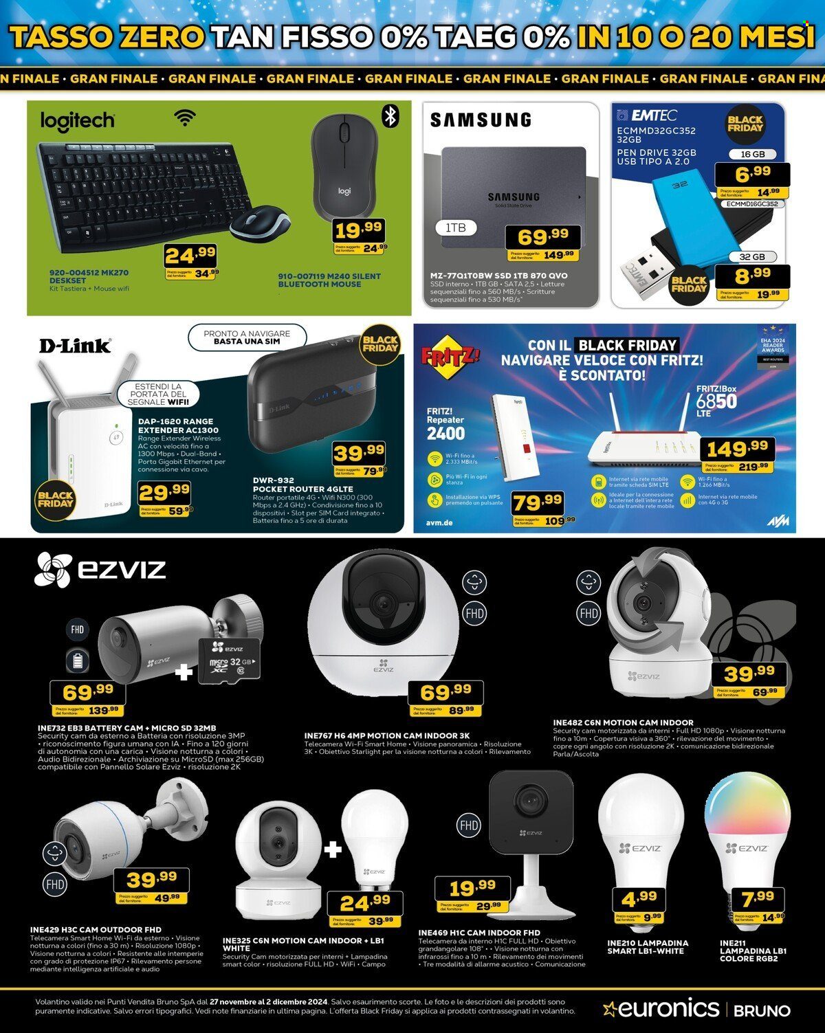 Volantino Euronics - 27/11/2024 - 2/12/2024. Pagina 9