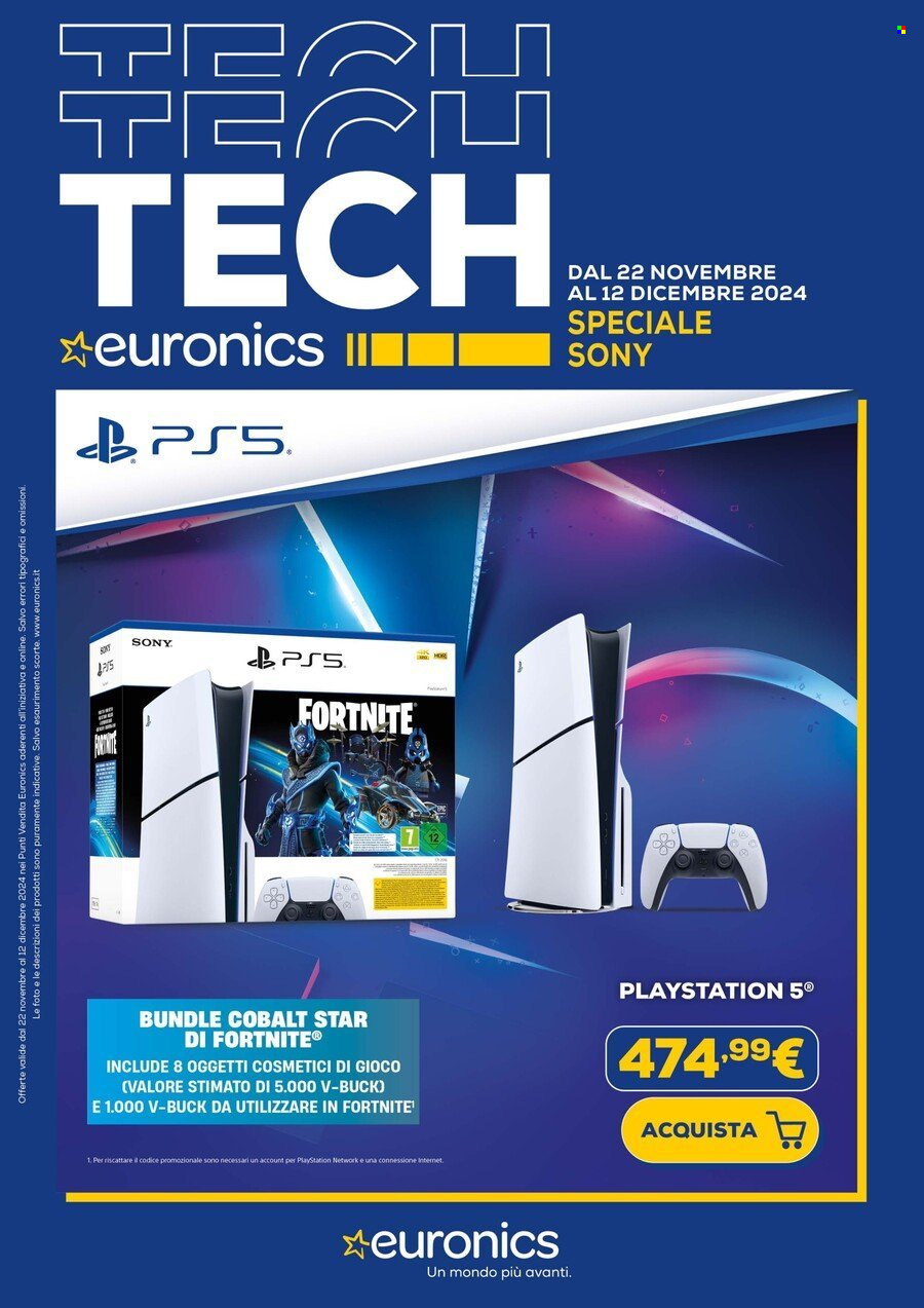 Volantino Euronics - 27/11/2024 - 12/12/2024. Pagina 1