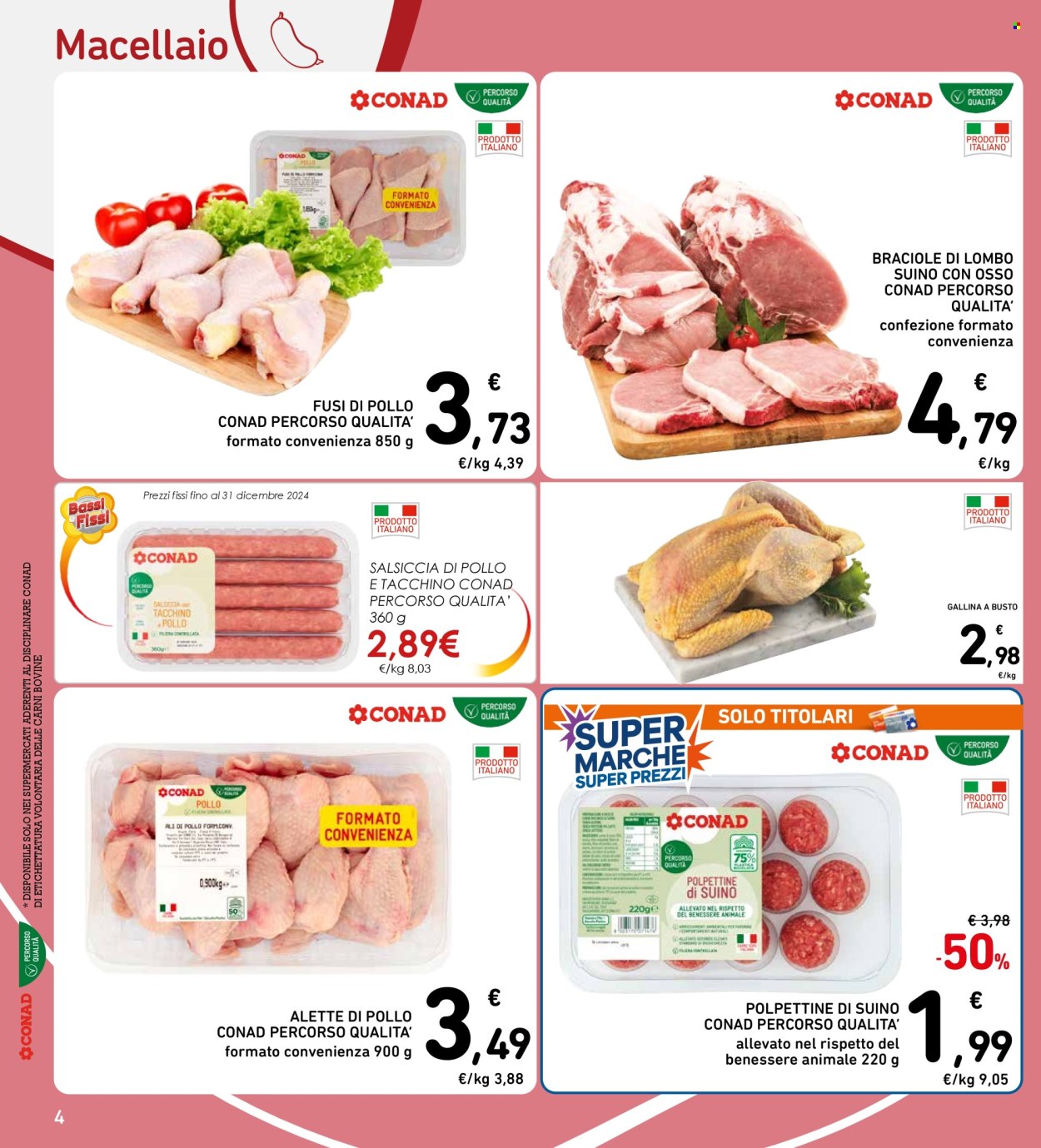 Leták Spazio Conad - 2.12.2024 - 8.12.2024. Strana 4