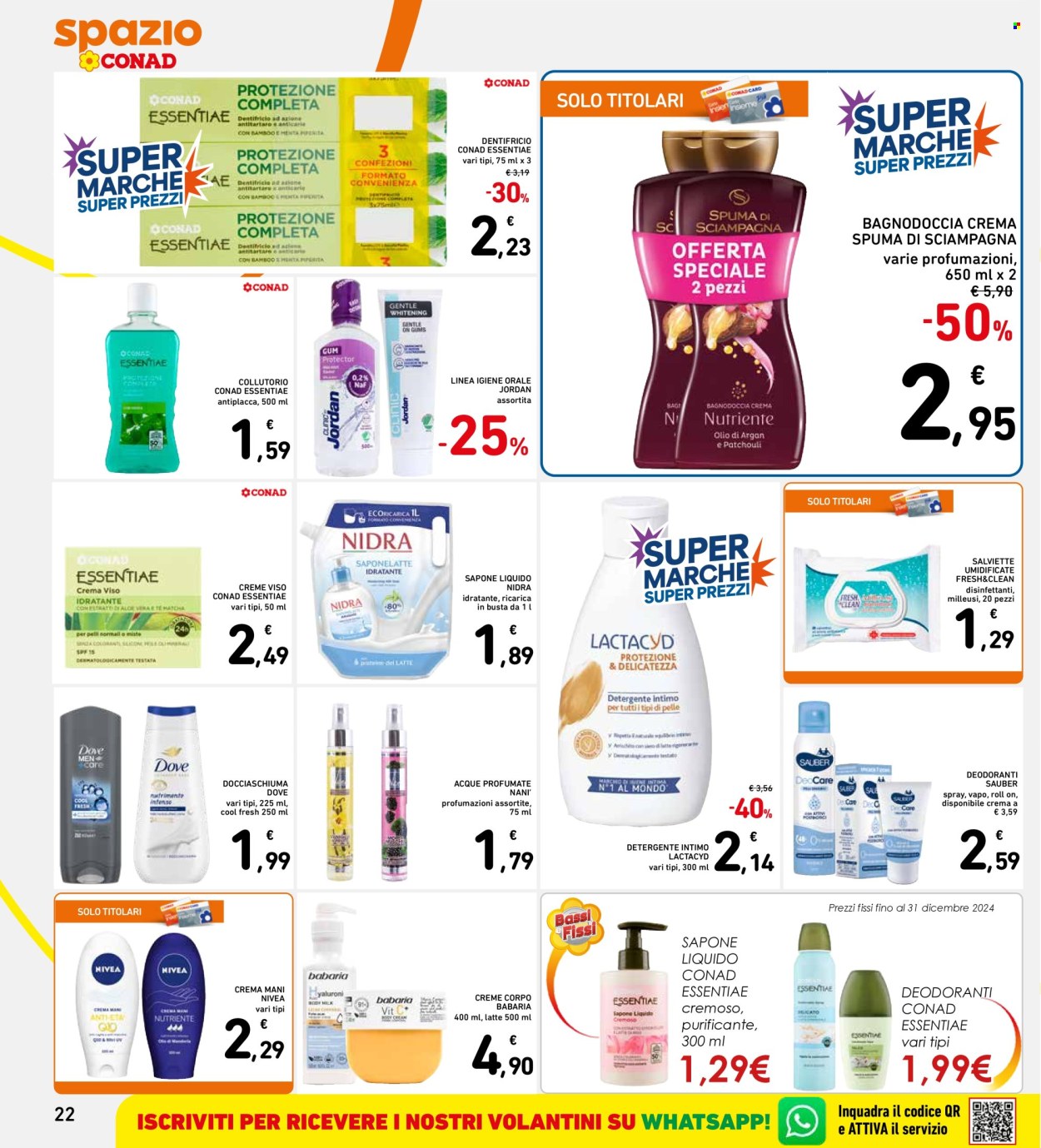 Leták Spazio Conad - 2.12.2024 - 8.12.2024. Strana 22