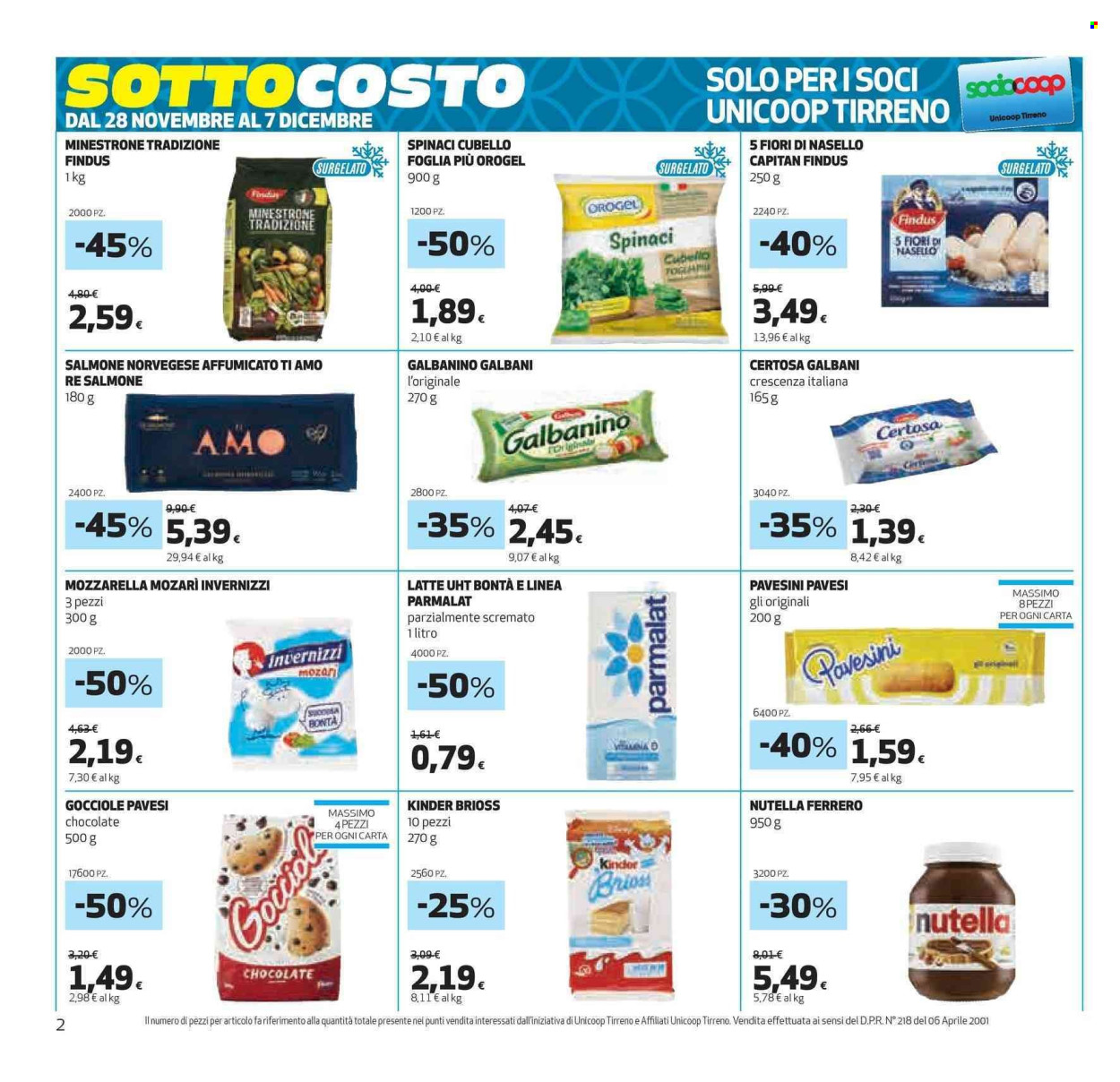 Leták Coop - 28.11.2024 - 11.12.2024. Strana 2