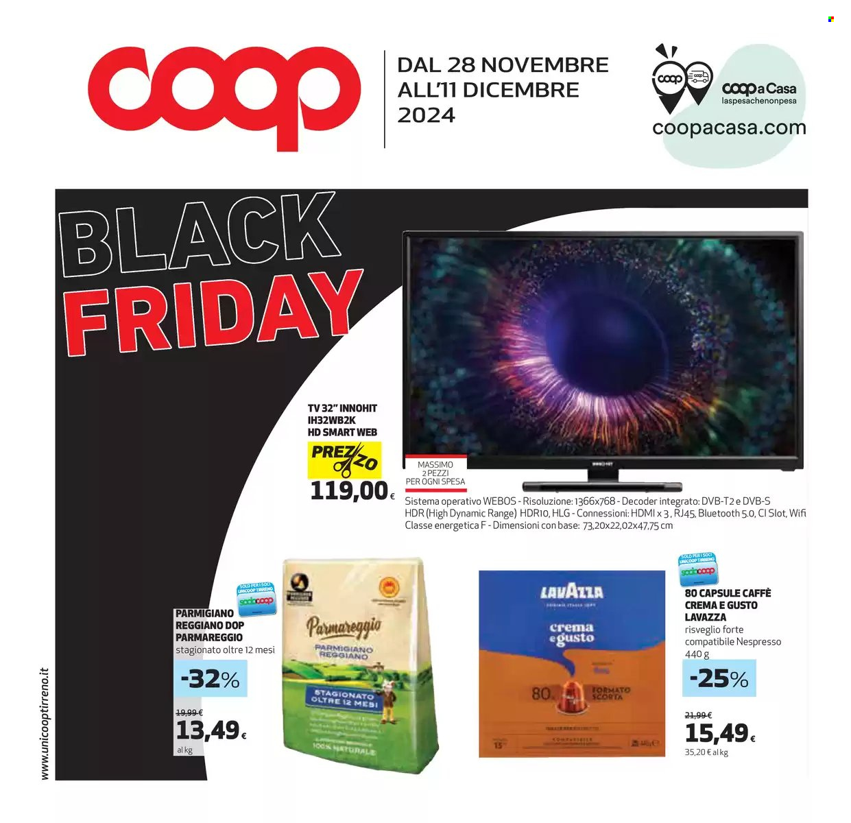 Leták Coop - 28.11.2024 - 11.12.2024. Strana 1