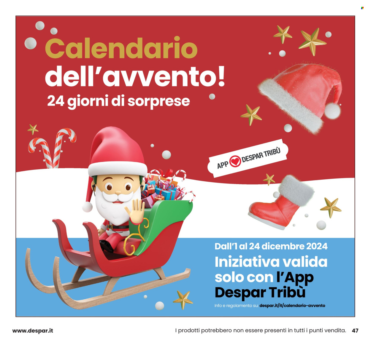 Volantino Despar - 1/12/2024 - 31/12/2024. Pagina 47