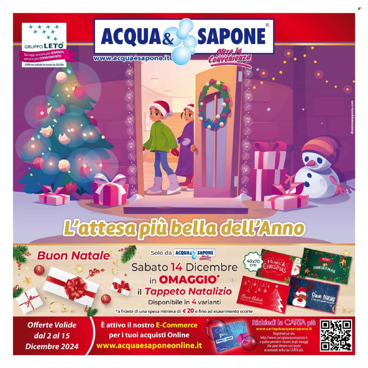 Leták Acqua & Sapone - 2.12.2024 - 15.12.2024. Strana 1