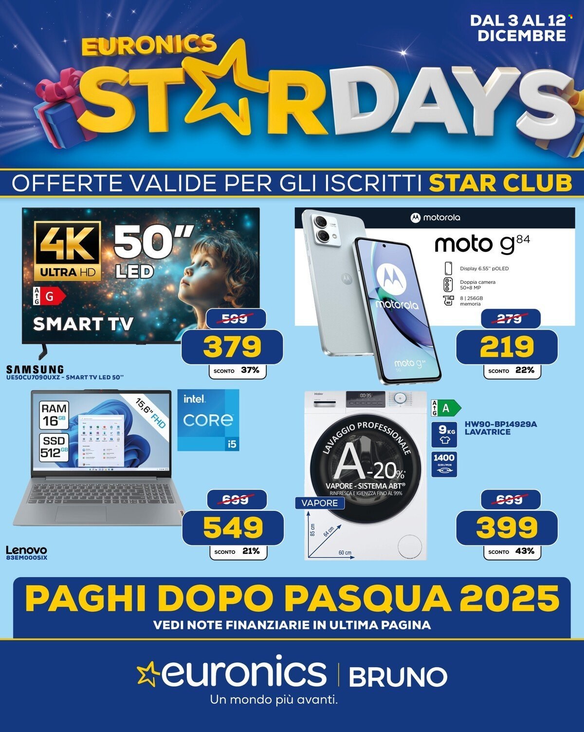 Volantino Euronics - 3/12/2024 - 12/12/2024. Pagina 1