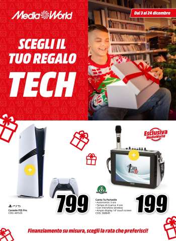 Volantino MediaWorld - 3/12/2024 - 24/12/2024.