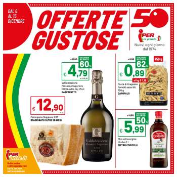 Volantino Iper, La grande i - 6/12/2024 - 15/12/2024.