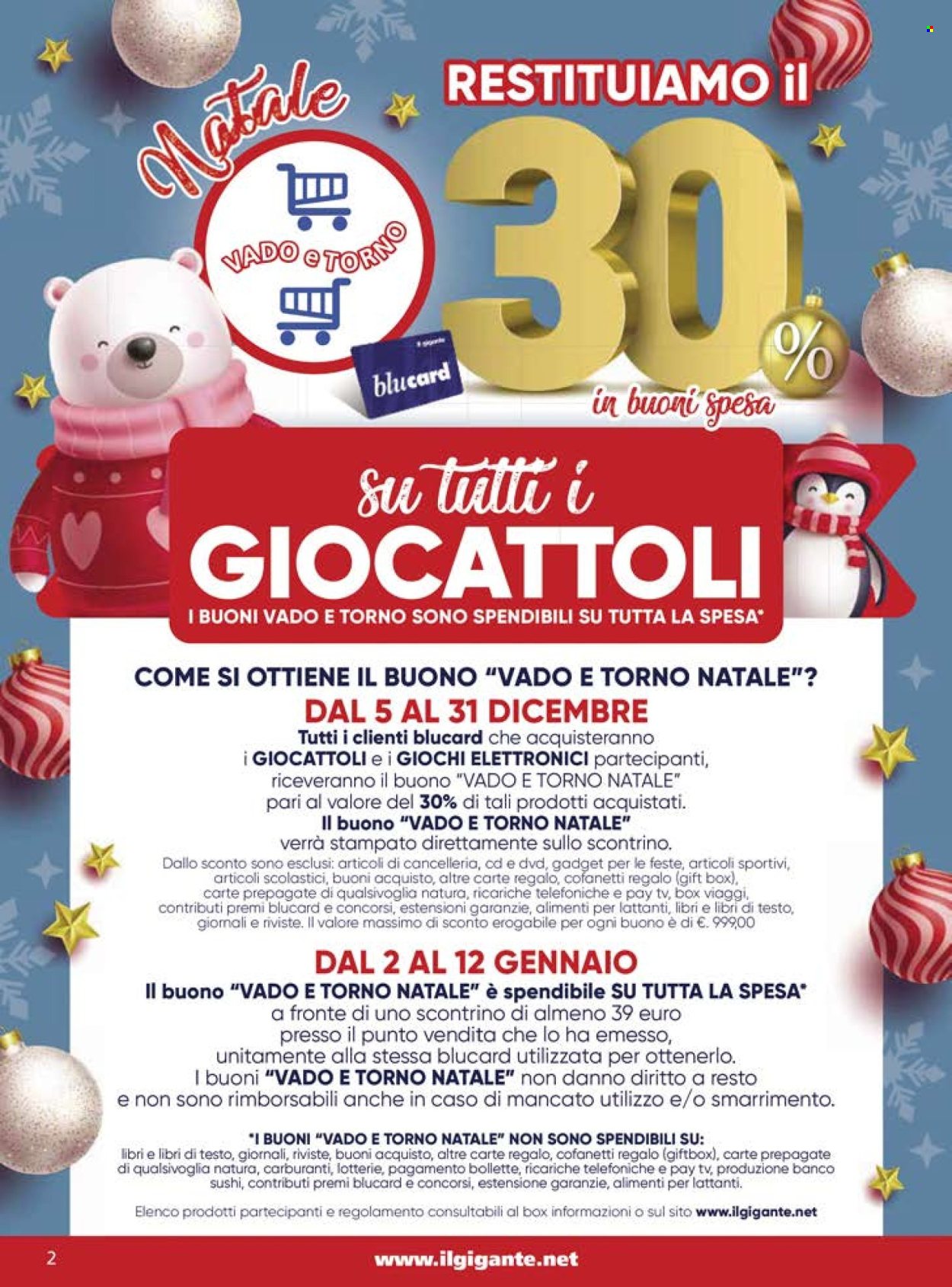 Leták Il Gigante - 5.12.2024 - 31.12.2024. Strana 2