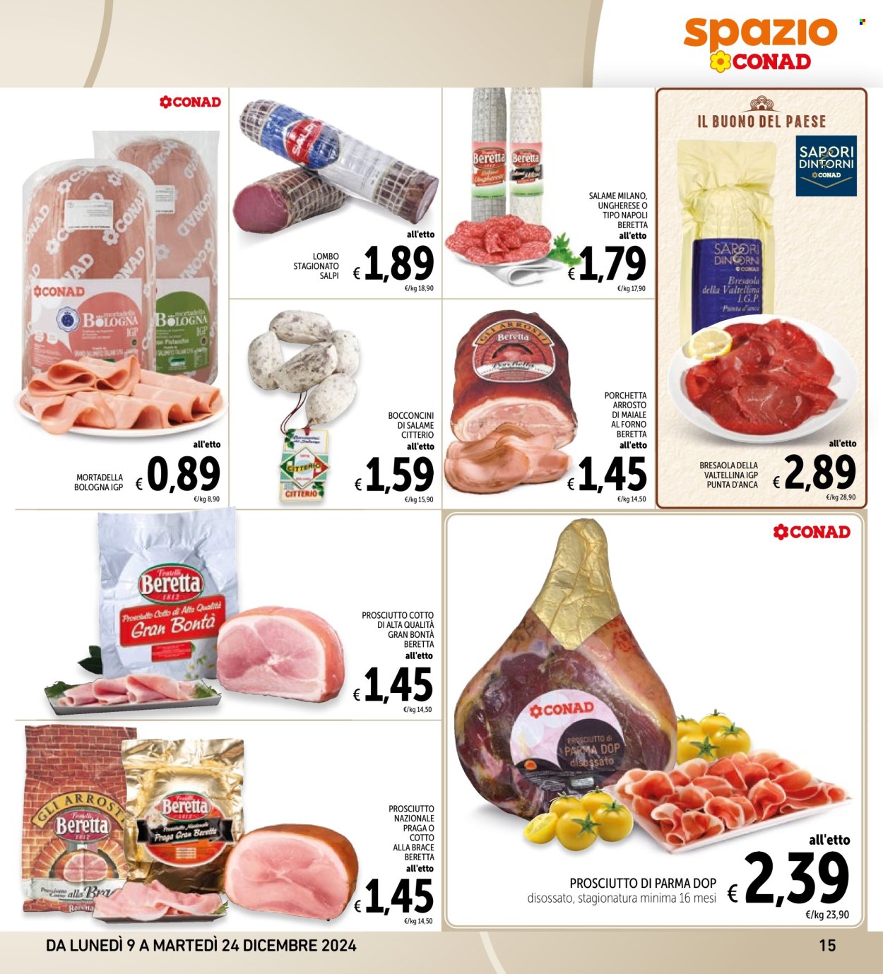 Leták Spazio Conad - 9.12.2024 - 24.12.2024. Strana 15