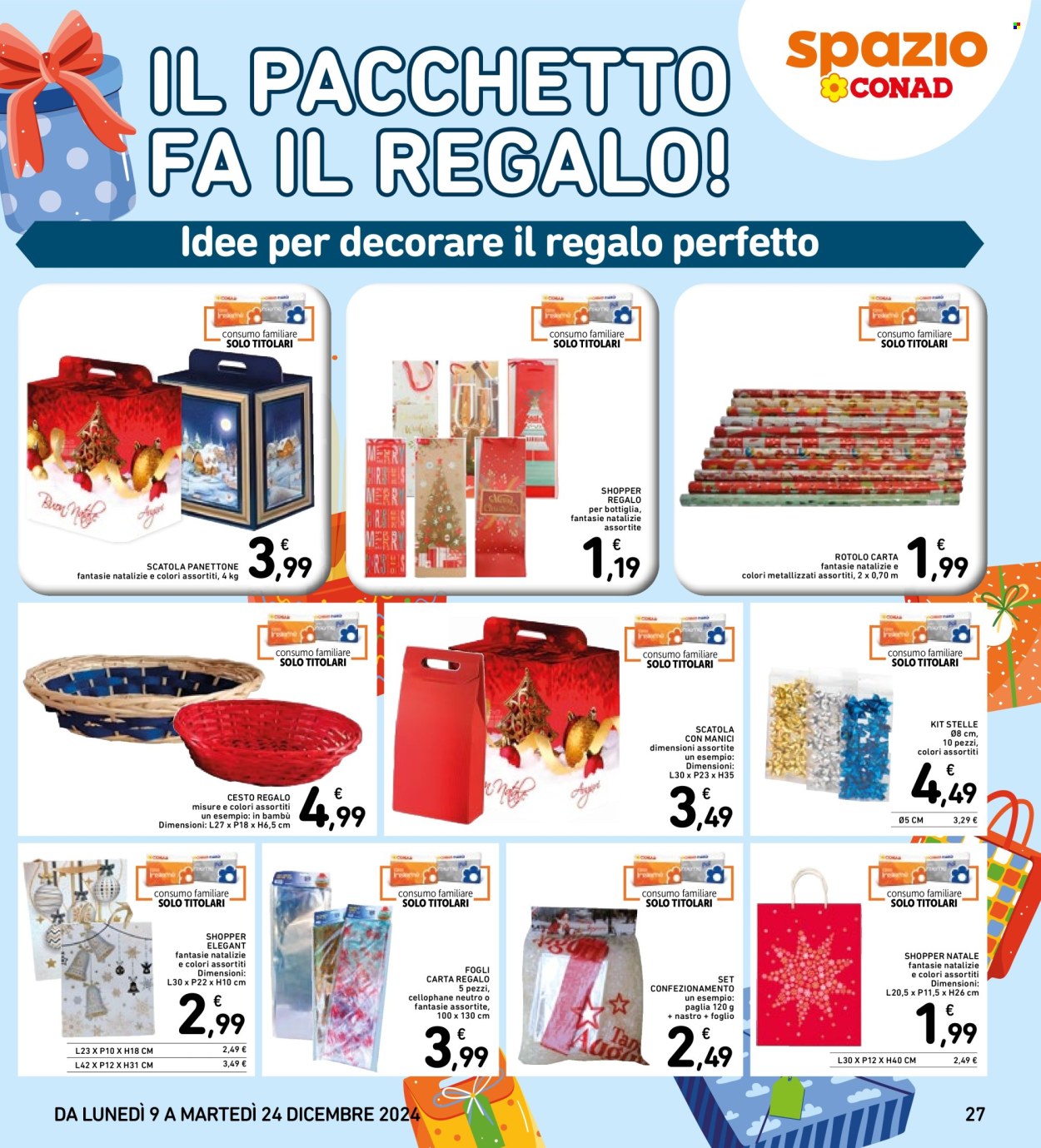 Volantino Spazio Conad - 9/12/2024 - 24/12/2024. Pagina 27