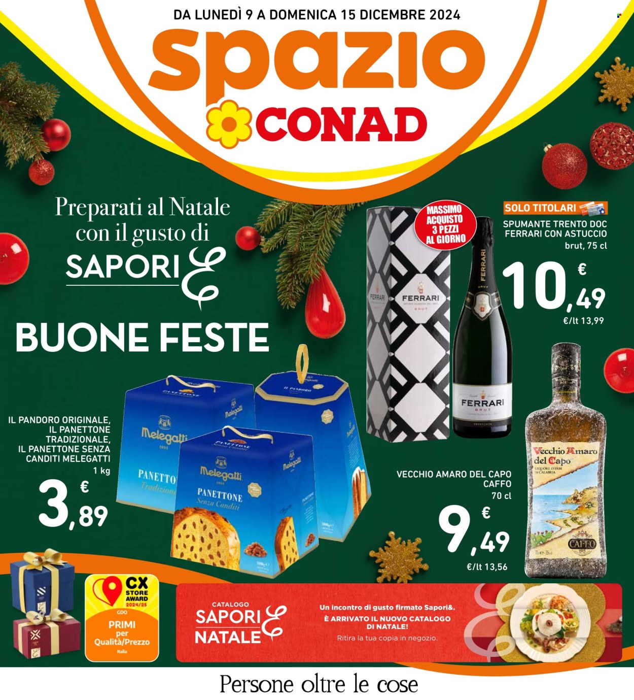Leták Spazio Conad - 9.12.2024 - 15.12.2024. Strana 1