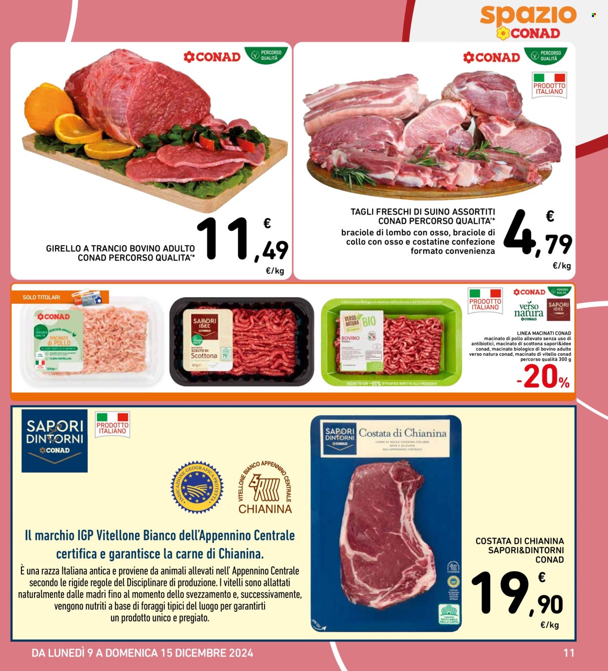 Leták Spazio Conad - 9.12.2024 - 15.12.2024. Strana 11
