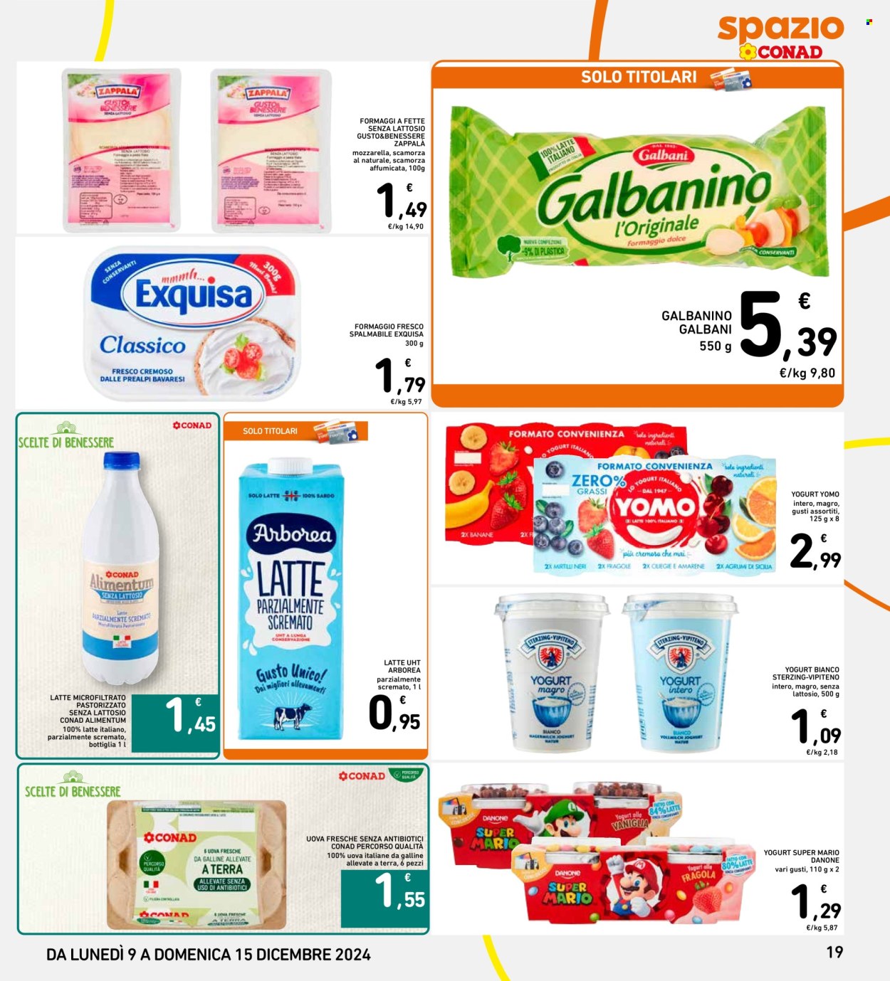 Leták Spazio Conad - 9.12.2024 - 15.12.2024. Strana 19