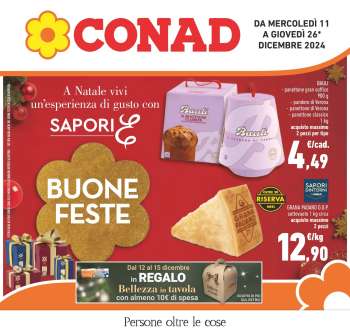 Volantino Conad - 11/12/2024 - 26/12/2024.