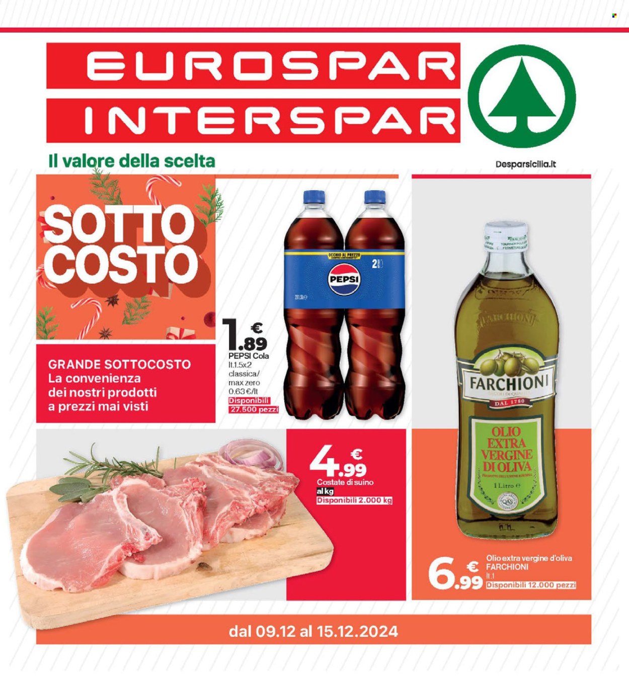 Leták Eurospar - 9.12.2024 - 15.12.2024. Strana 1