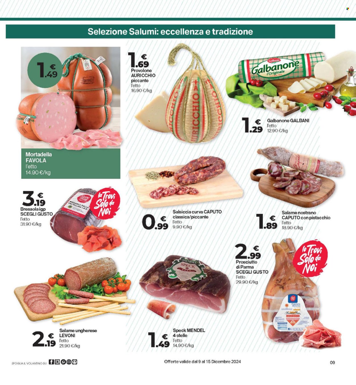Volantino Eurospar - 9/12/2024 - 15/12/2024. Pagina 9