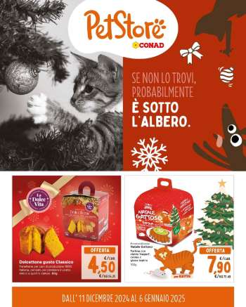 Volantino Pet Store Conad - 11/12/2024 - 6/1/2025.